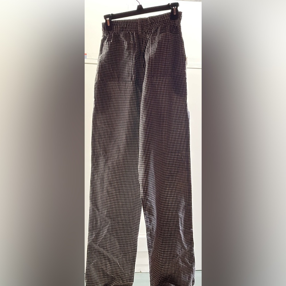 Xs checkered chef pants